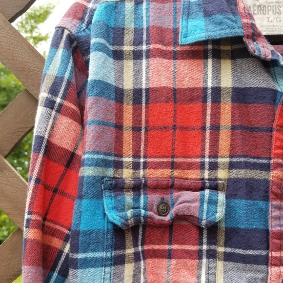 Vintage flannel & t-shirt - Picture 2 of 3